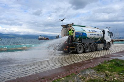 Bursa'da Yağış Sonrası Temizlik Çalışmaları