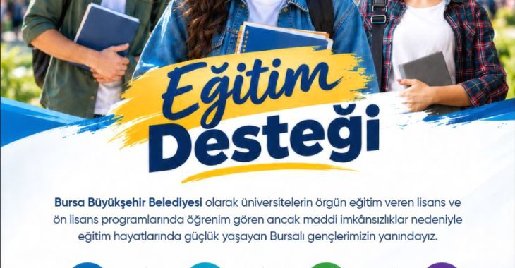 Bursa Büyükşehir Belediyesi, üniversite öğrencilerinin eğitim hayatlarına katkı sağlamak amacıyla