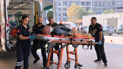 İnegöl'de çatı tamiri sırasında Ahmet D. düşerek yaralandı. Olayla ilgili