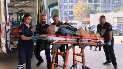 İnegöl'de yaşanan çatı ustası kazasında bir kişi düşerek yaralandı. Olayla