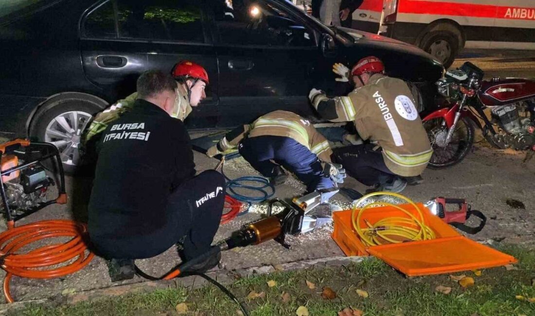 İnegöl'de meydana gelen trafik kazasında genç bir birey hayatını kaybetti.