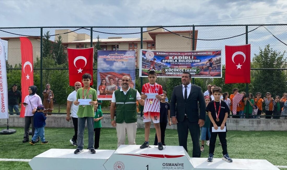 Kadirli’de okul takımlarına ödül töreni, başarıları kutlayan resmi ve anlamlı