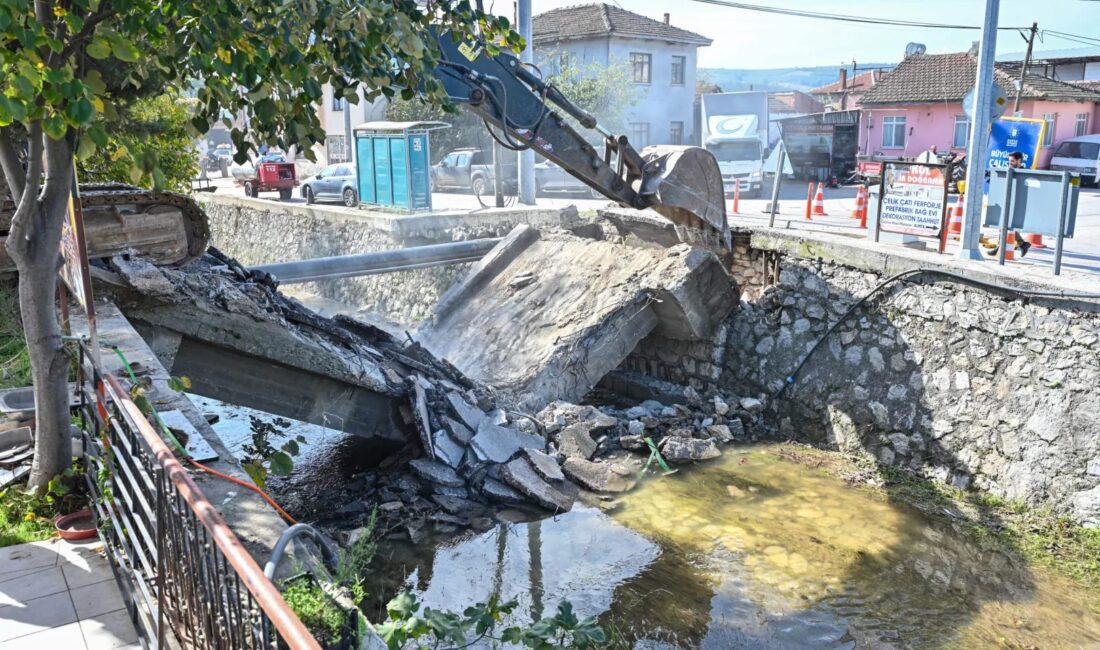 Mudanya Çekrice’de inşa edilen yeni çift şeritli köprü, ulaşımı kolaylaştırarak