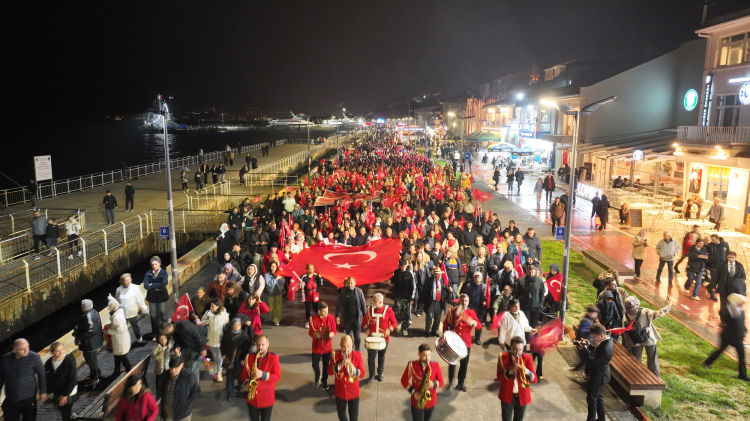 Mudanya’da Cumhuriyet Coşkusu Yağmura Aldırmadı