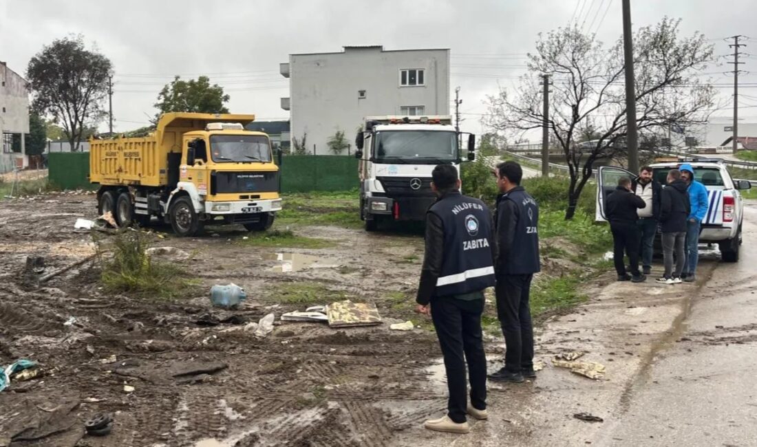 Nilüfer’de çevre temizliği kapsamında kurulan çadırlar kaldırıldı, biriken atıklar toplanarak