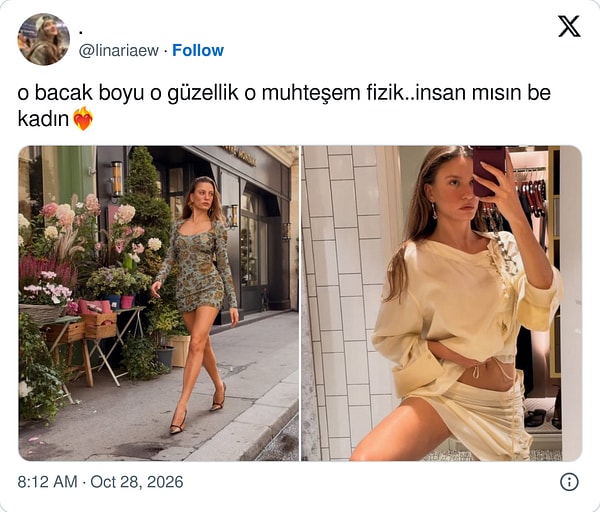 Serenay Sarıkaya’nın Mini Elbiseli Sokak Stili Sosyal Medyada Gündem Oldu