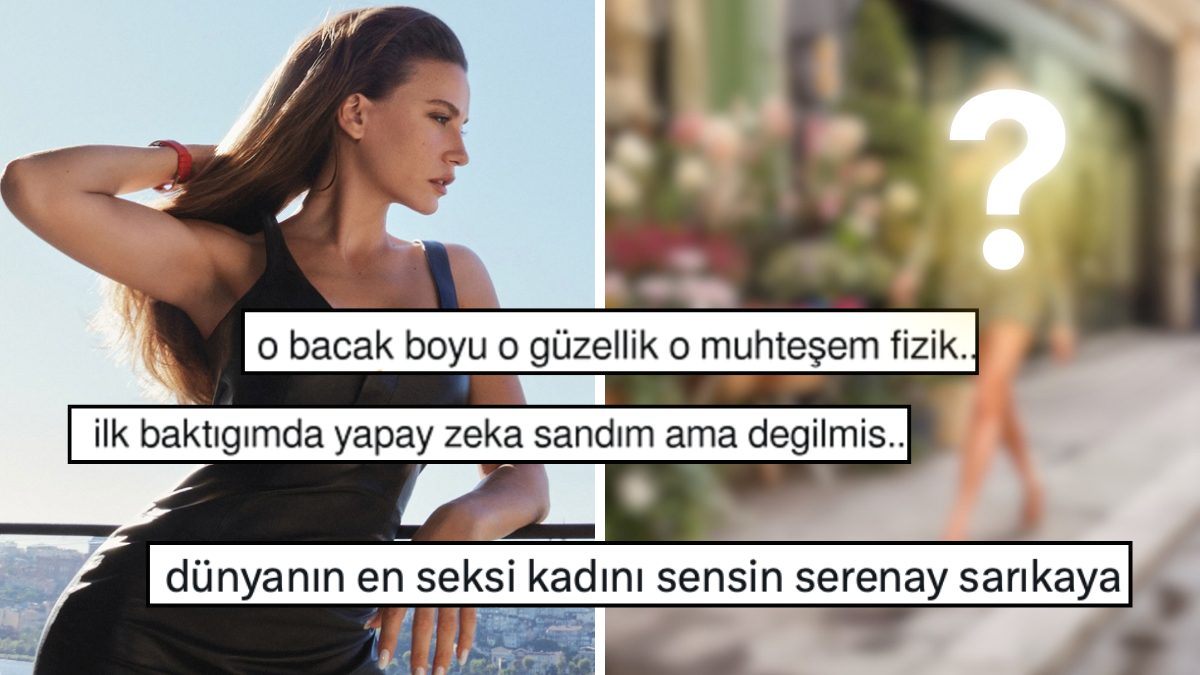 Serenay Sarıkaya’nın mini elbiseli sokak stili sosyal medyada gündem oldu.