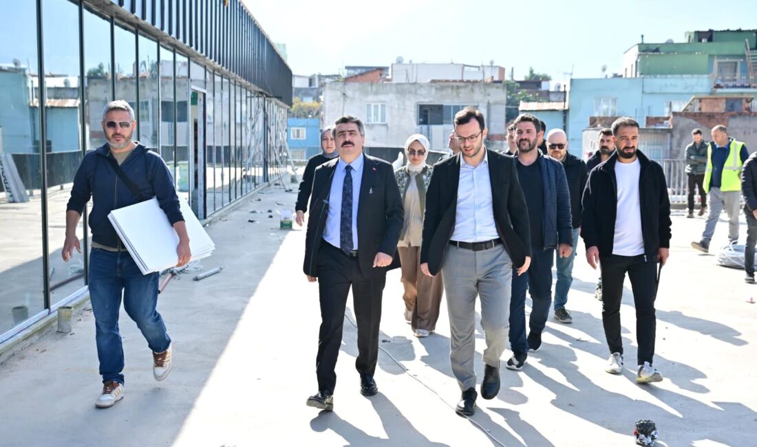 Yıldırım Yavuzselim’de pazar alanı çalışmalarının yüzde 80’i tamamlandı. Projenin bölge