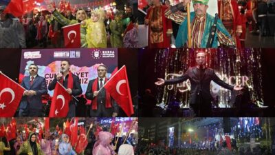 Yıldırım’da Cumhuriyet Bayramı, düzenlenen etkinlikler ve vatandaşların yoğun katılımıyla büyük